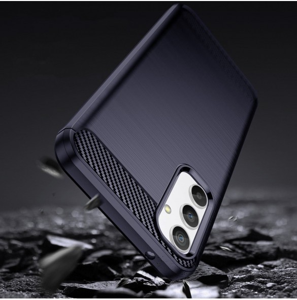 Kolfodral för Samsung Galaxy A54 5G flexibelt silikon kolfodral blå