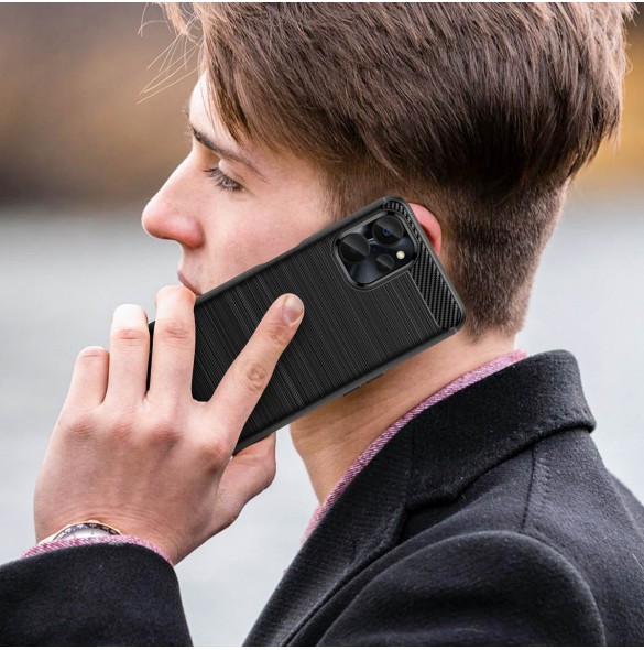 Kolfodral för Realme 10 5G / Realme 9i 5G Flexibelt silikonkolskydd Svart