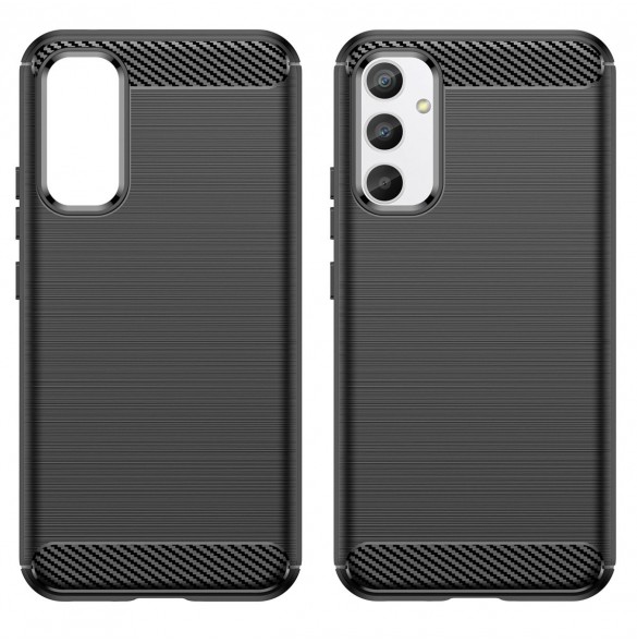 Carbon Case-fodral för Realme 10 Pro flexibel silikon kolfodral svart