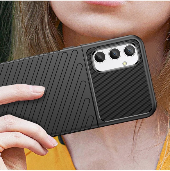 Thunder Fodral för Samsung Galaxy A34 5G silikon pansarfodral blå