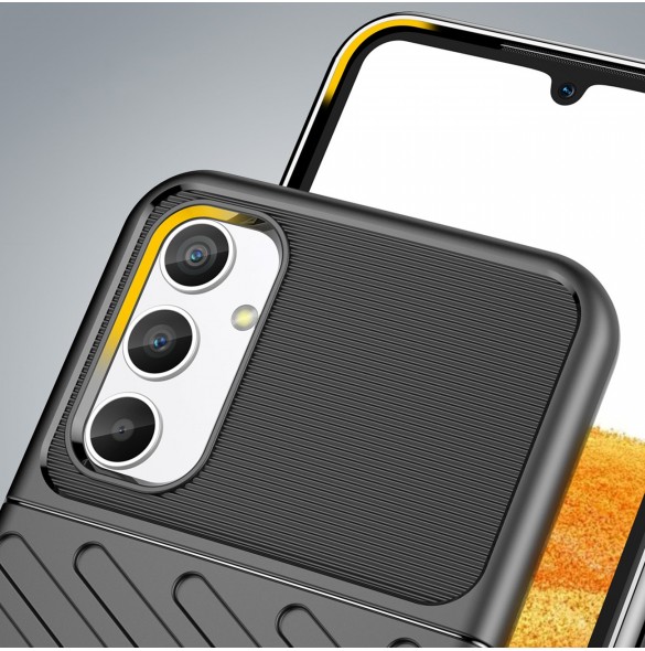 Thunder Fodral för Samsung Galaxy A34 5G silikon pansarfodral blå