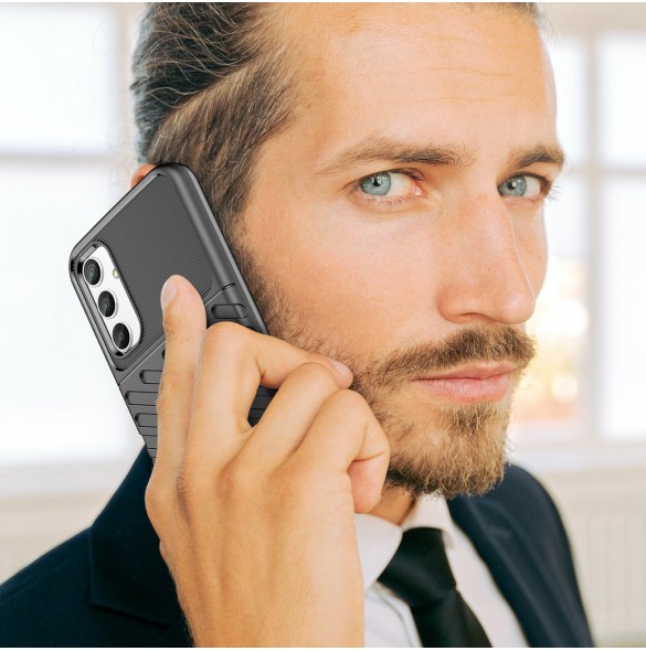Thunder Fodral för Samsung Galaxy A34 5G silikon pansarfodral blå