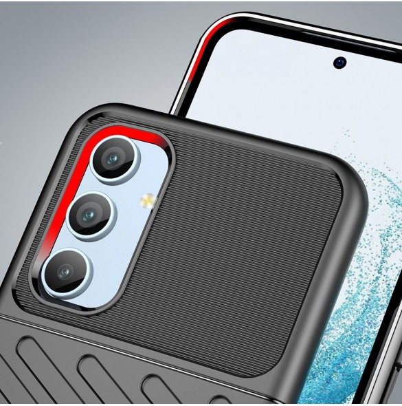 Thunder Case fodral för Samsung Galaxy A54 5G silikon pansarfodral svart