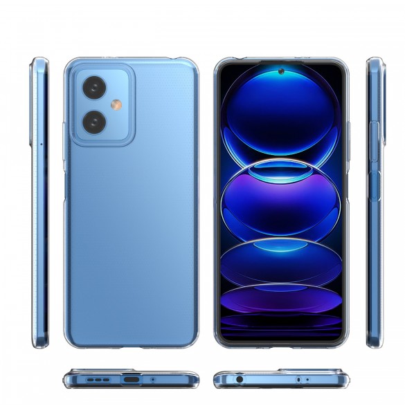 Ultra Clear 0,5 mm fodral Xiaomi Poco X5 5G / Redmi Note 12 5G tunt skal Transparent