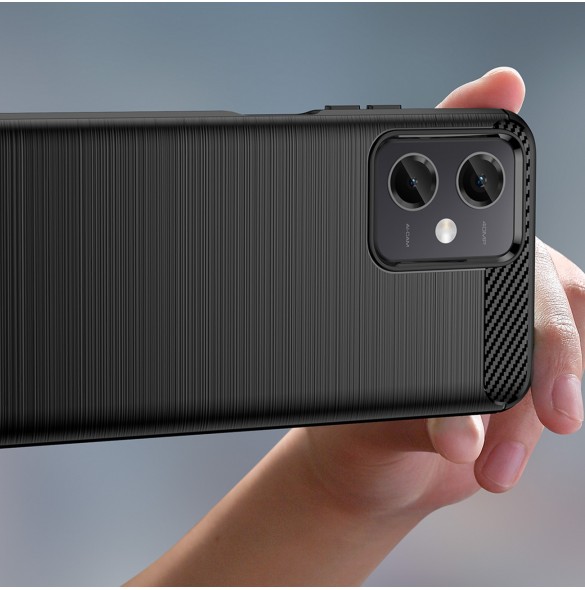 Kolfodral för Xiaomi Poco X5 5G / Redmi Note 12 5G flexibelt silikon kolfodral svart