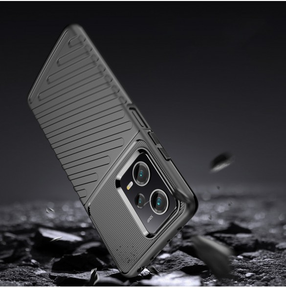 Thunder Case för Xiaomi Poco X5 Pro 5G / Redmi Note 12 Pro silikon pansarfodral svart