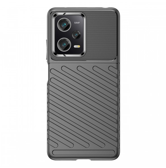 Thunder Case för Xiaomi Poco X5 Pro 5G / Redmi Note 12 Pro silikon pansarfodral svart