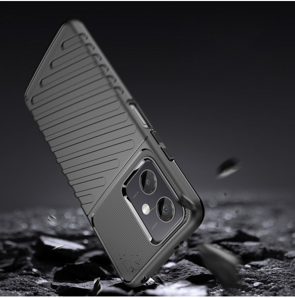 Thunder Case Xiaomi Poco X5 5G / Redmi Note 12 5G silikon pansarfodral svart