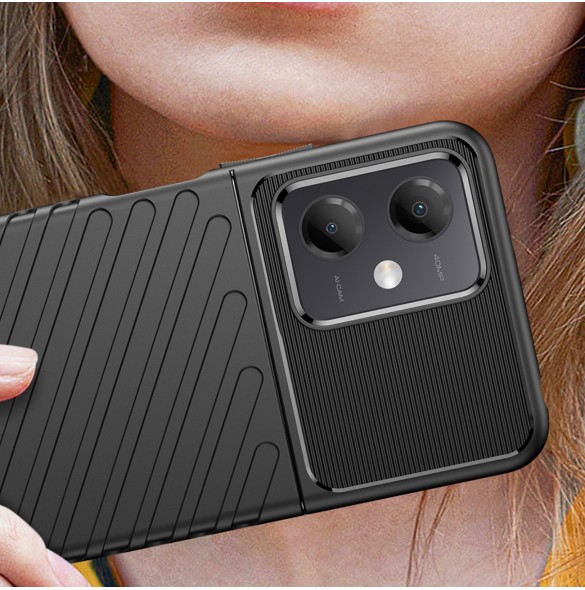 Thunder Case Xiaomi Poco X5 5G / Redmi Note 12 5G silikon pansarfodral svart