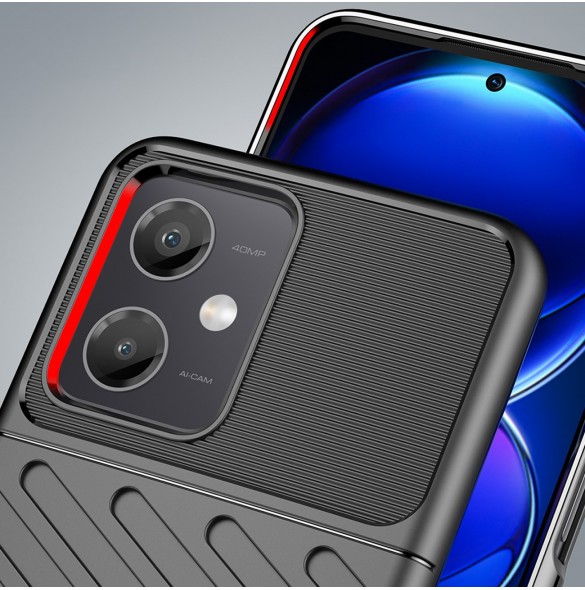 Thunder Case Xiaomi Poco X5 5G / Redmi Note 12 5G silikon pansarfodral svart