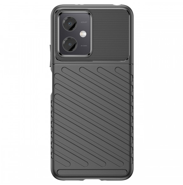 Thunder Case Xiaomi Poco X5 5G / Redmi Note 12 5G silikon pansarfodral svart