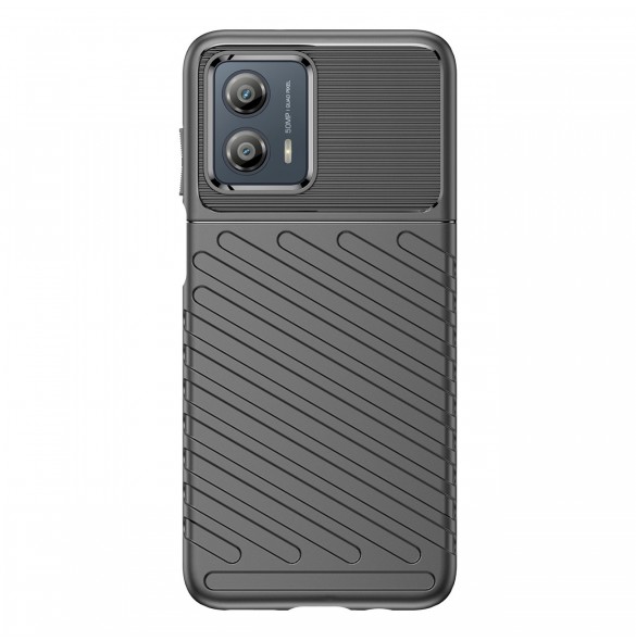 Thunder Case fodral för Motorola Moto G53 silikon pansarfodral svart