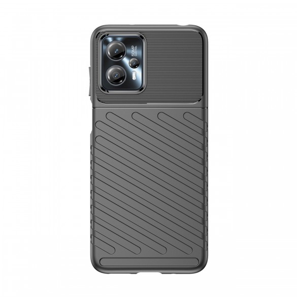 Thunder Case fodral för Motorola Moto G13 silikon pansarfodral svart