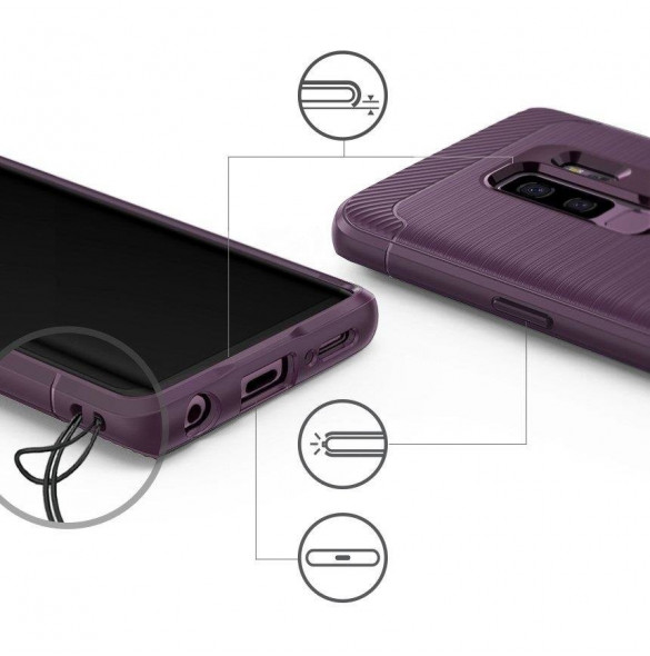 Vackert och pålitligt skyddande fodral från Samsung Galaxy S9 Plus G965.