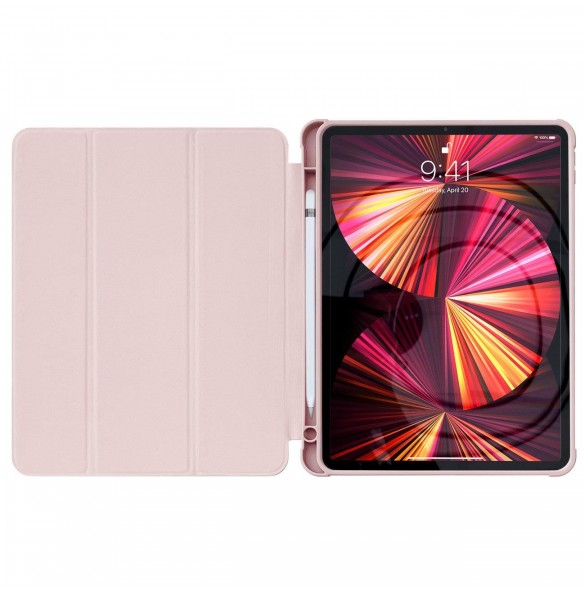 Bordsfodral för iPad 10,9'' 2022 (10 gen.) flip-fodral smart skal rosa