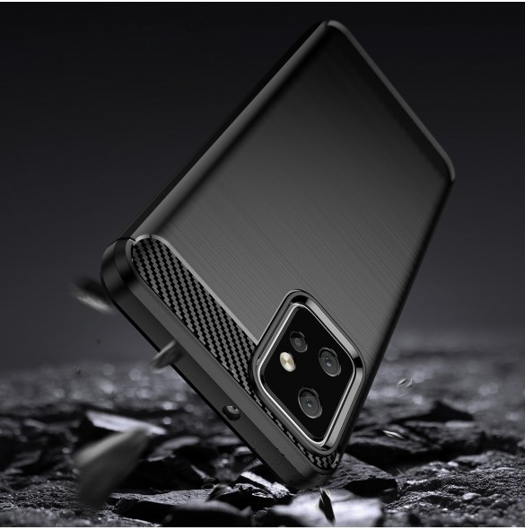 Kolfodral för Motorola Moto G Power 2023 flexibelt silikon kolfodral svart