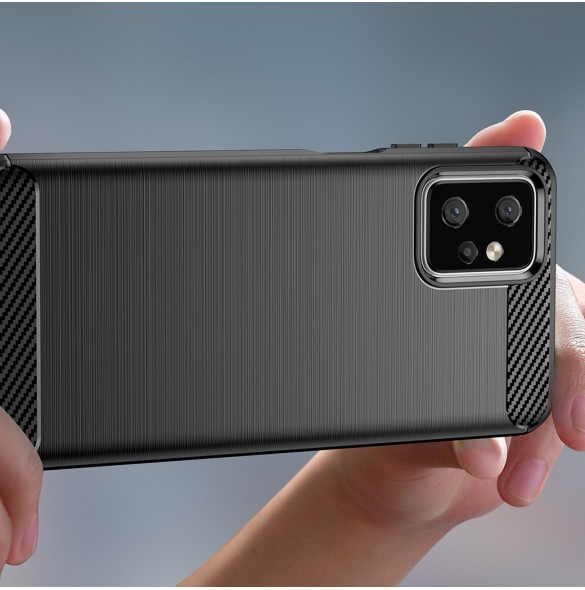 Kolfodral för Motorola Moto G Power 2023 flexibelt silikon kolfodral svart