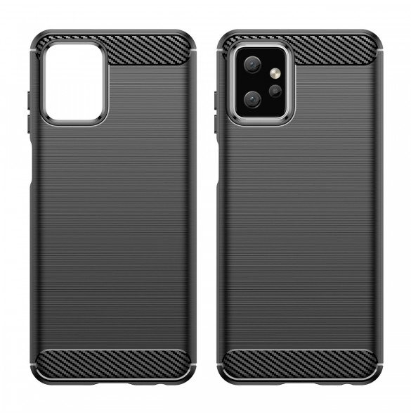 Kolfodral för Motorola Moto G Power 2023 flexibelt silikon kolfodral svart