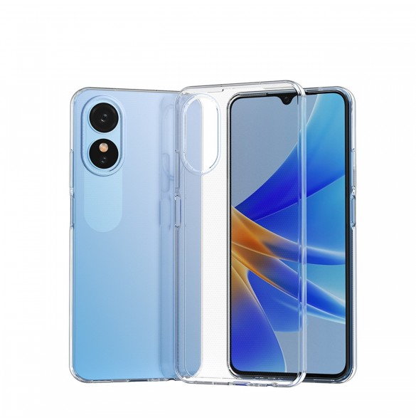 Ultra Clear 0,5 mm fodral för Oppo A17 tunt skydd transparent