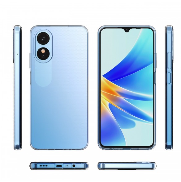 Ultra Clear 0,5 mm fodral för Oppo A17 tunt skydd transparent