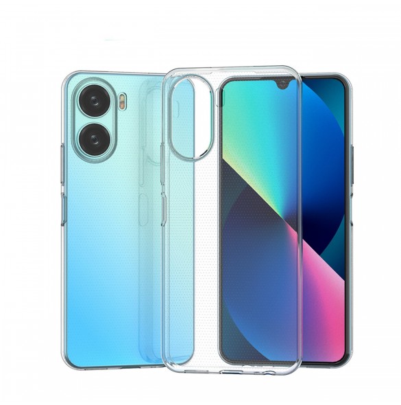 Ultra Clear 0,5 mm fodral för Vivo Y16 / Vivo Y02s tunna skydd transparent