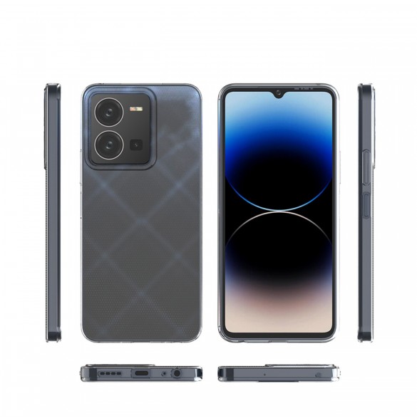 Ultra Clear 0,5 mm fodral för Vivo Y35 / Vivo Y22 / Vivo Y22s tunt skydd Transparent