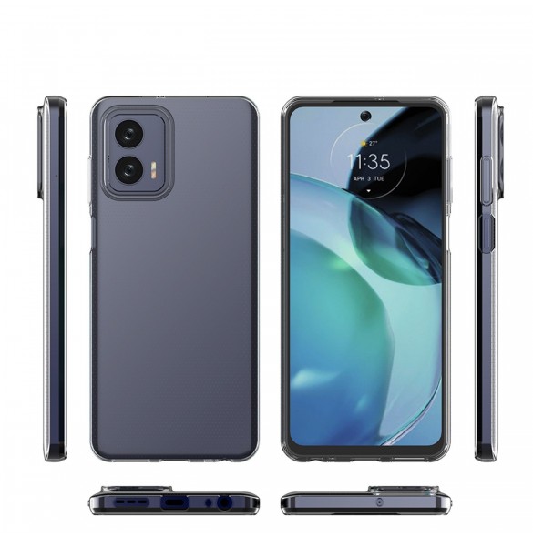 Ultra Clear 0,5 mm fodral för Motorola Moto G73 5G tunt skal transparent
