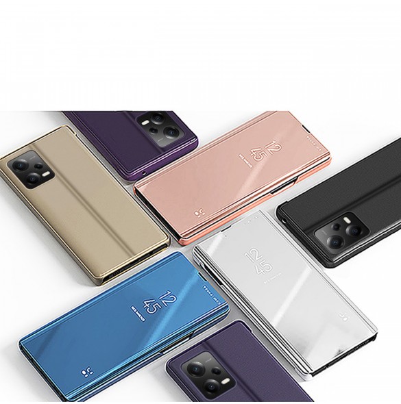 Clear View-fodral för Xiaomi Redmi Note 12 5G / Poco X5 5G Flip Cover Pink