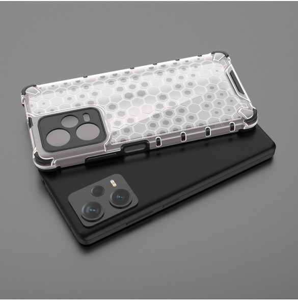 Honeycomb-fodral till Xiaomi Redmi Note 12 Pro+ bepansrat hybridfodral blå