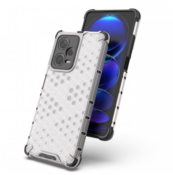 Honeycomb-fodral till Xiaomi Redmi Note 12 Pro+ pansarhybridfodral svart