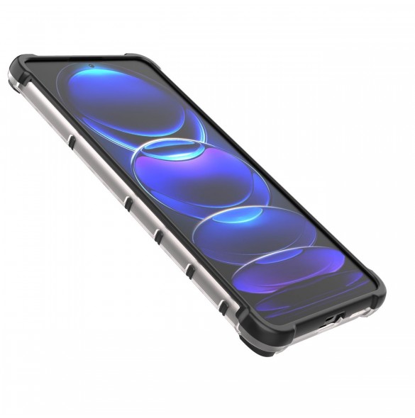 Honeycomb-fodral till Xiaomi Redmi Note 12 Pro+ pansarhybridfodral svart