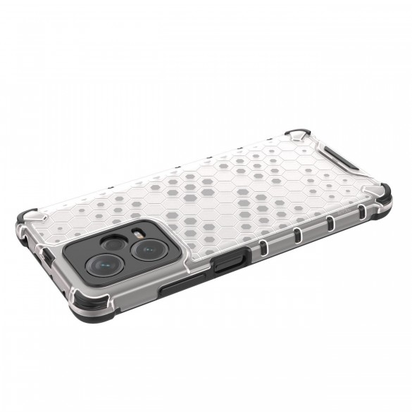 Honeycomb-fodral till Xiaomi Redmi Note 12 Pro+ pansarhybridfodral svart