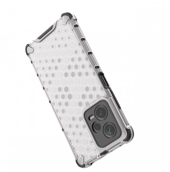 Honeycomb-fodral till Xiaomi Redmi Note 12 Pro+ pansarhybridfodral svart