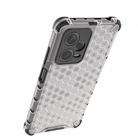 Honeycomb-fodral till Xiaomi Redmi Note 12 Pro+ pansarhybridfodral svart