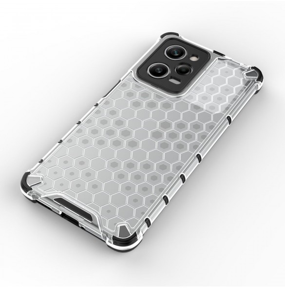 Honeycomb fodral för Xiaomi Redmi Note 12 Pro / Poco X5 Pro 5G pansarhybridfodral blå