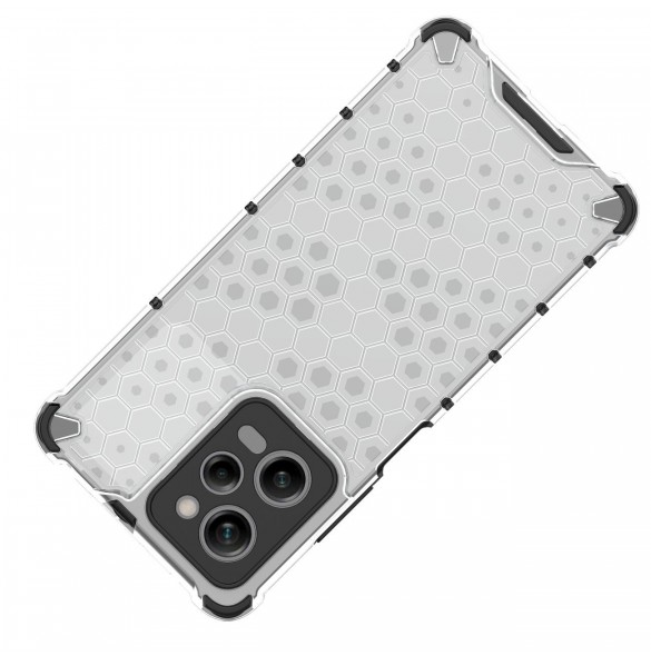 Honeycomb fodral för Xiaomi Redmi Note 12 Pro / Poco X5 Pro 5G pansarhybridfodral blå