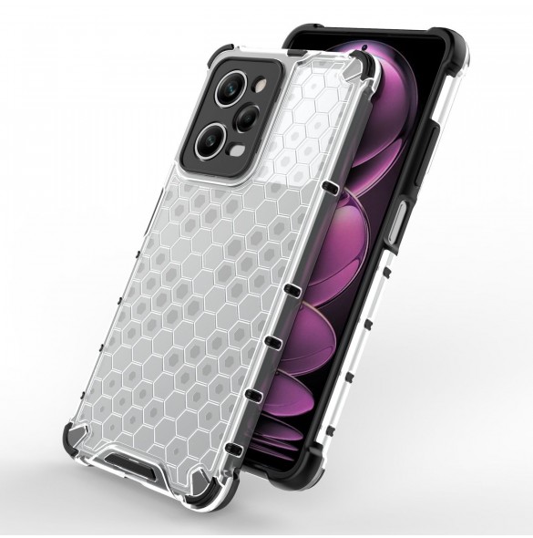 Honeycomb fodral för Xiaomi Redmi Note 12 Pro / Poco X5 Pro 5G pansarhybridfodral blå