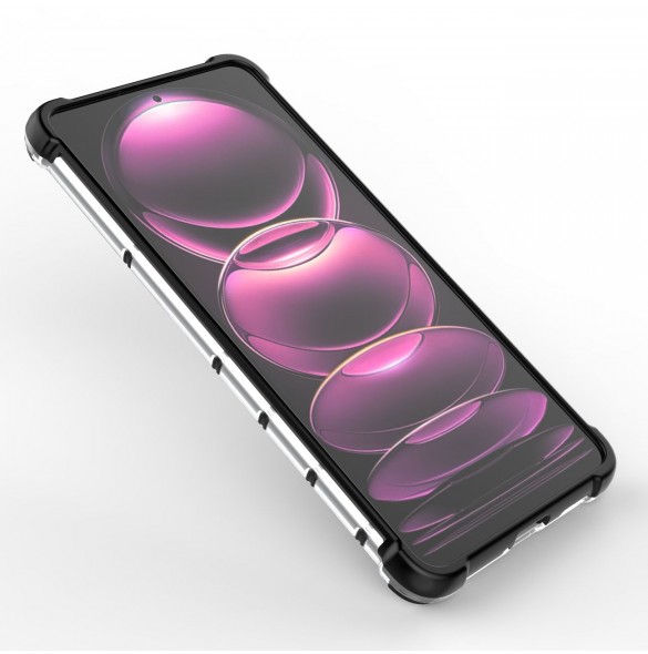 Honeycomb fodral för Xiaomi Redmi Note 12 Pro / Poco X5 Pro 5G pansarhybridfodral blå
