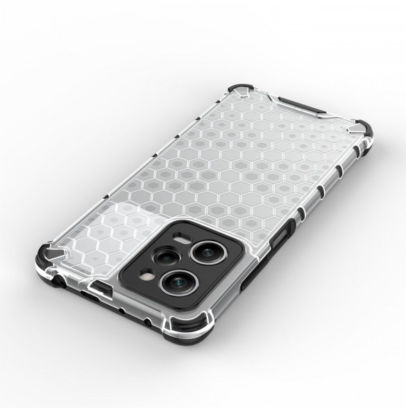 Honeycomb fodral för Xiaomi Redmi Note 12 Pro / Poco X5 Pro 5G pansarhybridfodral blå