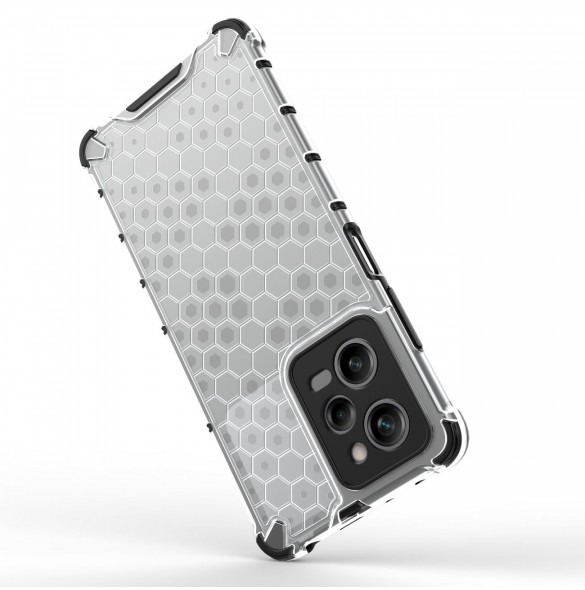 Honeycomb-fodral för Xiaomi Redmi Note 12 Pro / Poco X5 Pro 5G pansarhybridskal svart