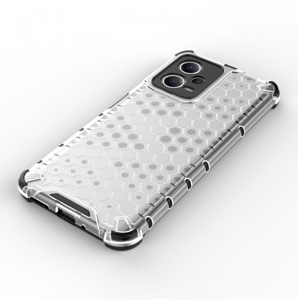 Honeycomb-fodral för Xiaomi Redmi Note 12 5G / Poco X5 5G pansarhybridskydd svart