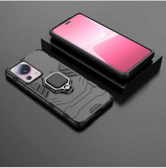 Ring Armor fodral till Xiaomi 13 Lite pansarskydd magnetisk hållare ring svart