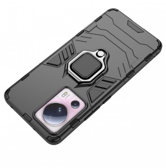 Ring Armor fodral till Xiaomi 13 Lite pansarskydd magnetisk hållare ring svart