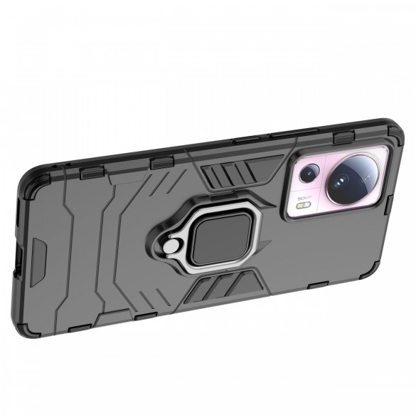 Ring Armor fodral till Xiaomi 13 Lite pansarskydd magnetisk hållare ring svart