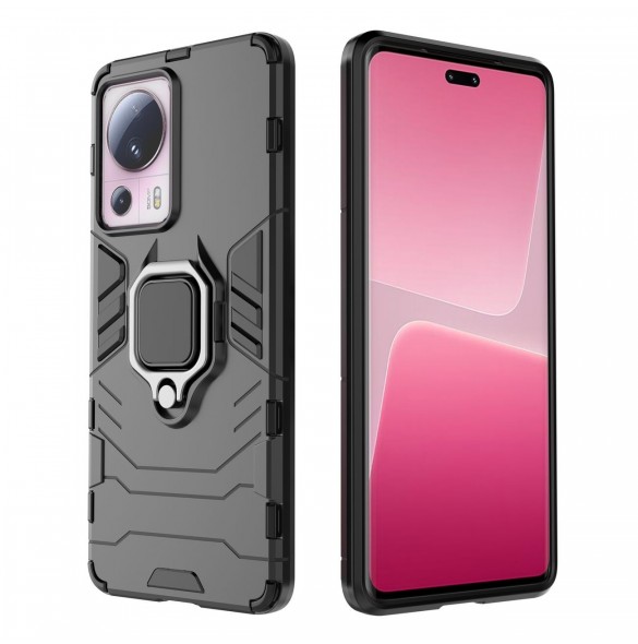 Ring Armor fodral till Xiaomi 13 Lite pansarskydd magnetisk hållare ring svart