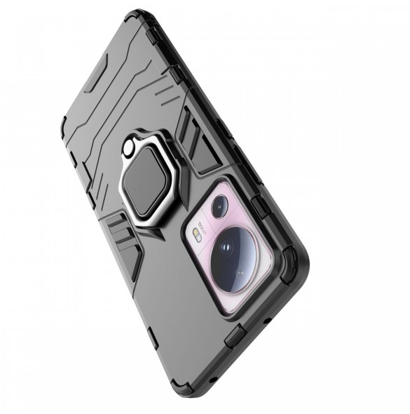 Ring Armor fodral till Xiaomi 13 Lite pansarskydd magnetisk hållare ring svart