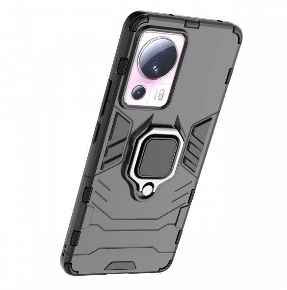 Ring Armor fodral till Xiaomi 13 Lite pansarskydd magnetisk hållare ring svart