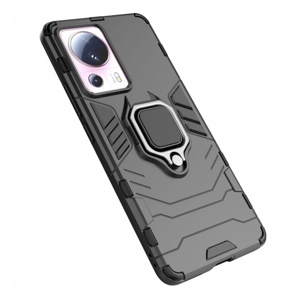 Ring Armor fodral till Xiaomi 13 Lite pansarskydd magnetisk hållare ring svart