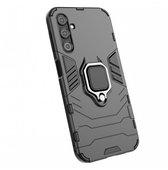 Ring Armor fodral till Samsung Galaxy A24 4G pansarskal magnetisk hållare ring svart