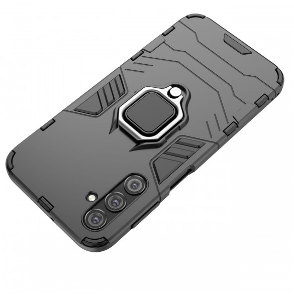 Ring Armor fodral till Samsung Galaxy A24 4G pansarskal magnetisk hållare ring svart